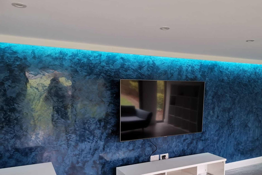 Luxury decorative plaster wall finish
