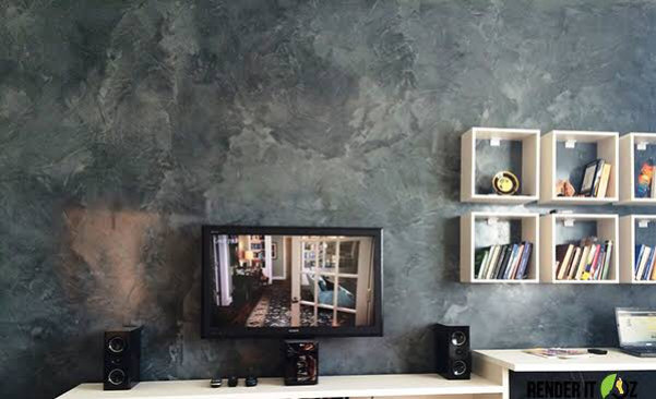 Luxury polished plaster finish